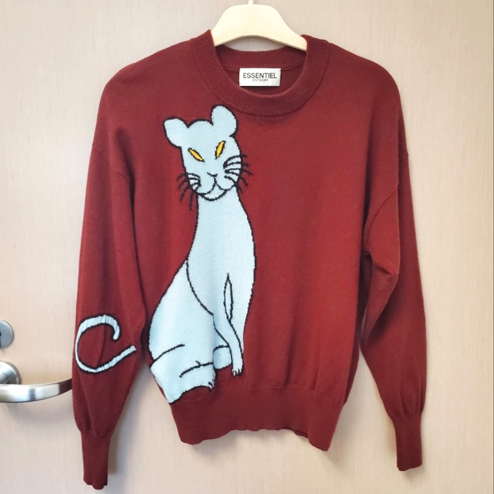 Blue Cat Sweater